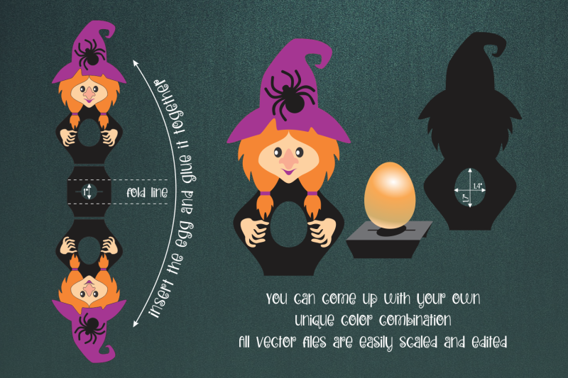 witch-and-spider-halloween-egg-holder-template