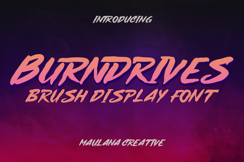 burndrives-display-brush-font