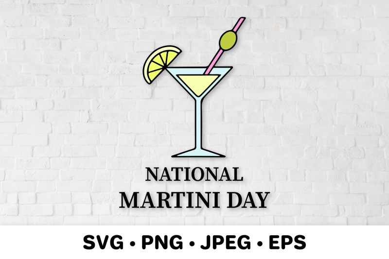 national-martini-day-svg-martini-glass