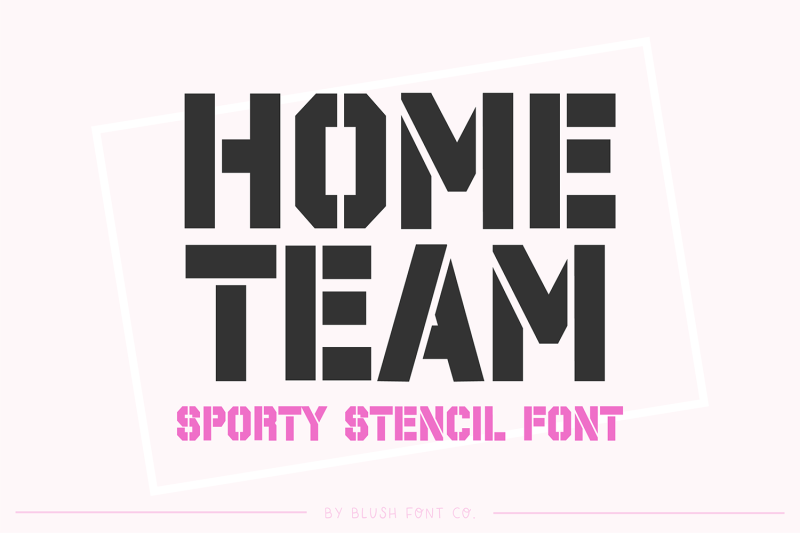 home-team-stencil-sports-font