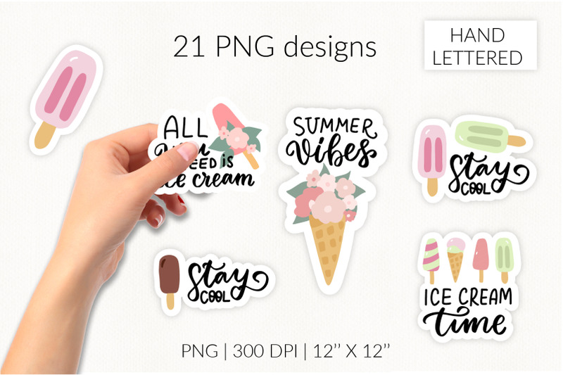 ice-cream-stickers-set-summer-sticker-pack-ice-cream-flowers