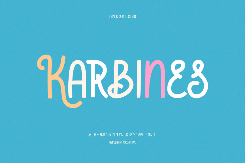 karbines-handwritten-display-font