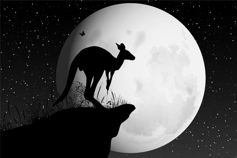 cute-kangaroo-and-moon-silhouette