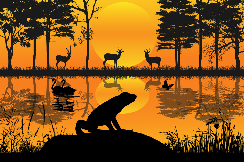 cute-frog-animal-silhouette