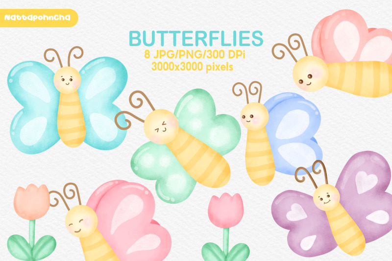 watercolor-cute-butterfly-clipart