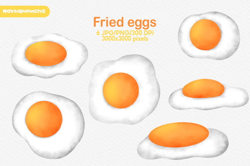 watercolor-fried-eggs-clipart