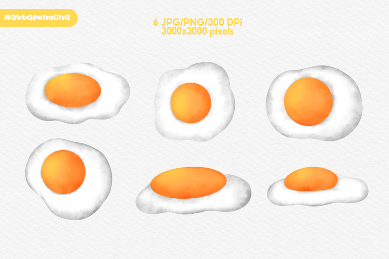 watercolor-fried-eggs-clipart