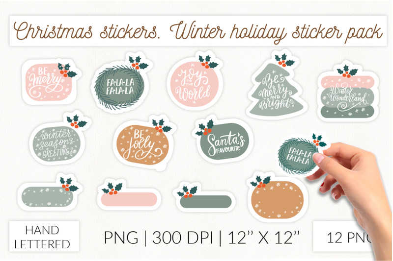 christmas-stickers-christmas-tags-sticker-pack