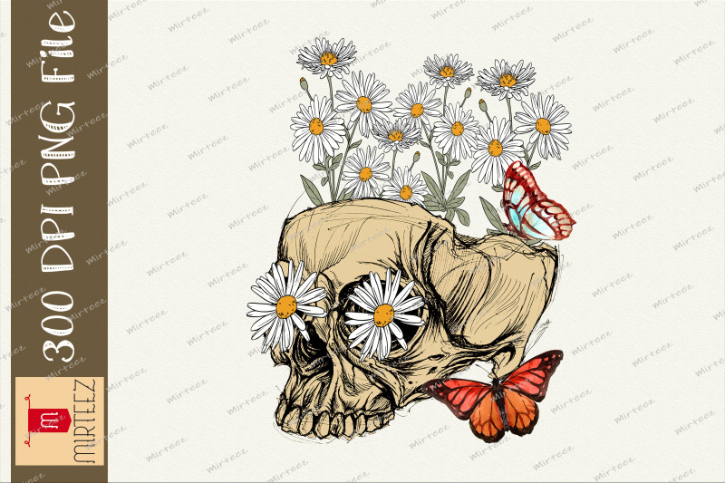 vintage-skull-daisy-flower-sublimation