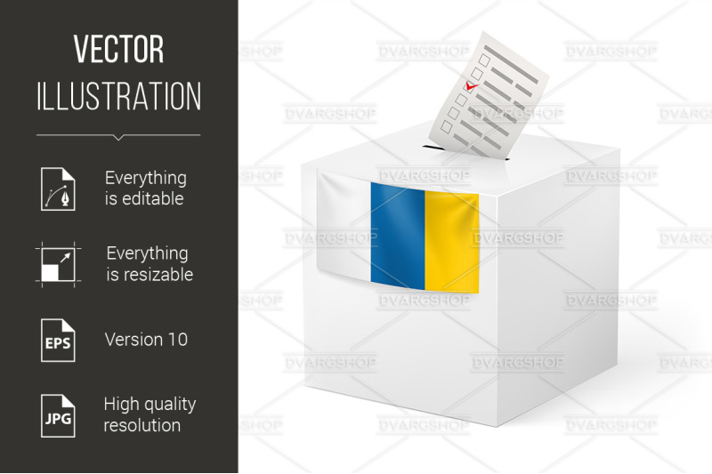 ballot-box-with-voting-paper-canary-islands