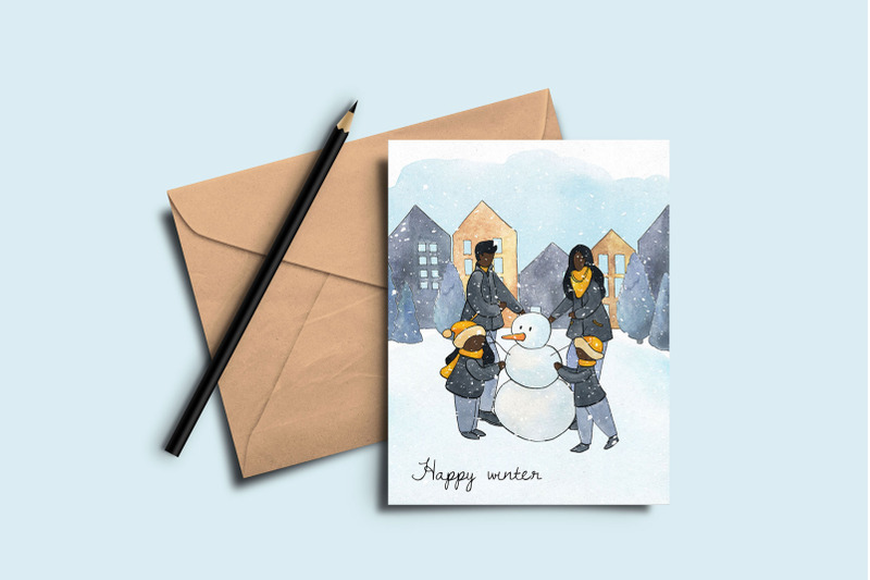 winter-family-clipart-watercolor-mountain-landscape-clip-art