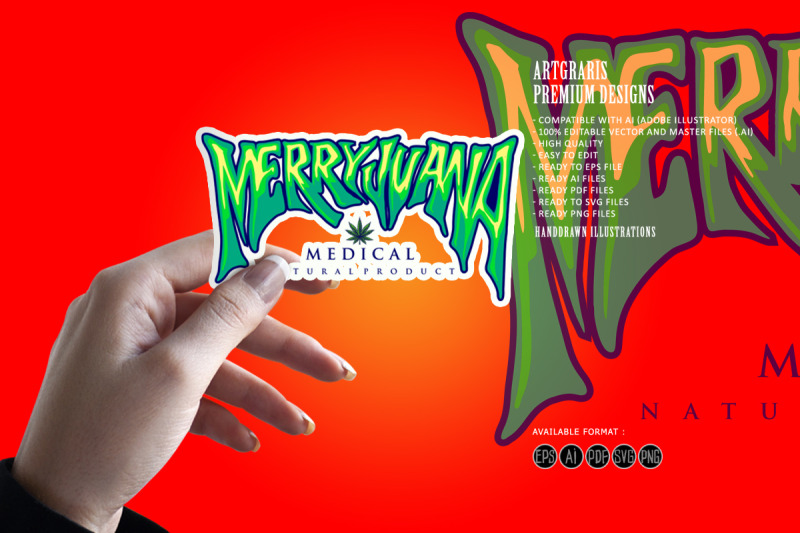 marijuana-word-hand-lettering-typography-logo-weed-medical