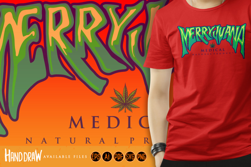 marijuana-word-hand-lettering-typography-logo-weed-medical