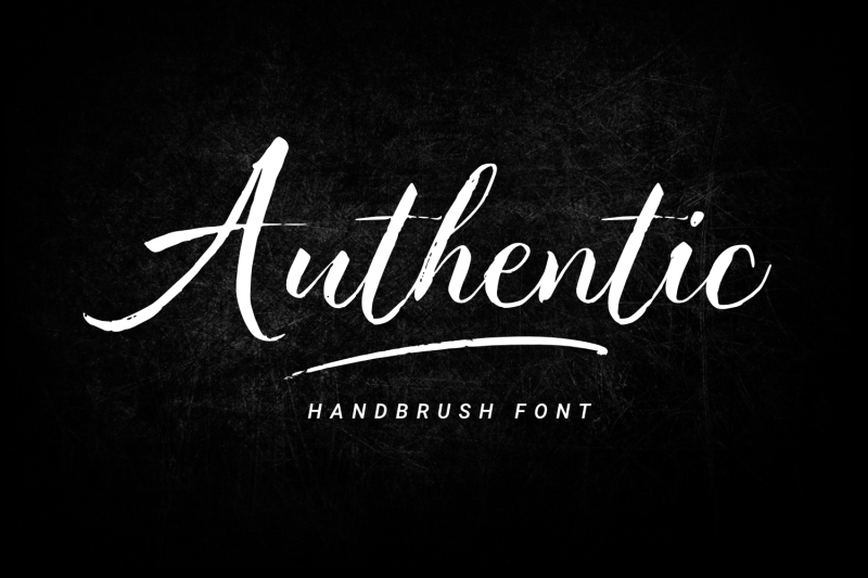 authentic-hand-brush-font