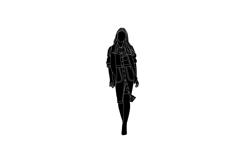 vector-illustration-of-fashionable-nbsp-women-walking-on-the-sideroad