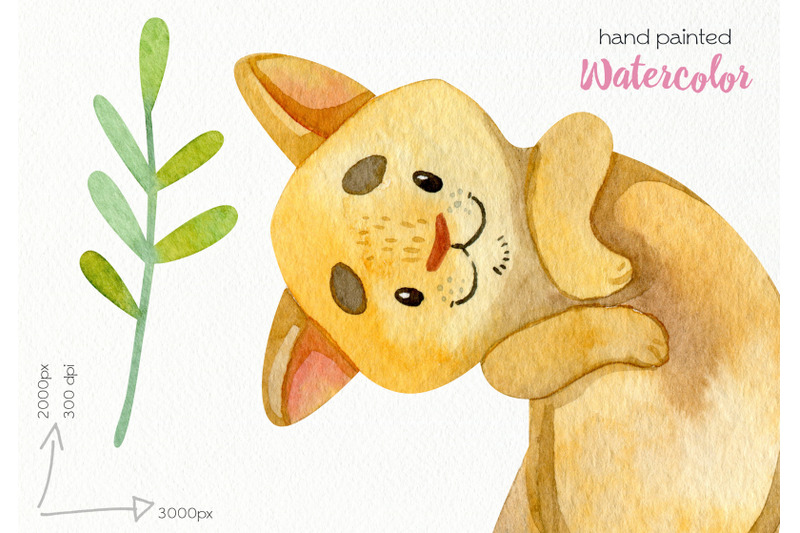 watercolor-cats-clipart-png-files