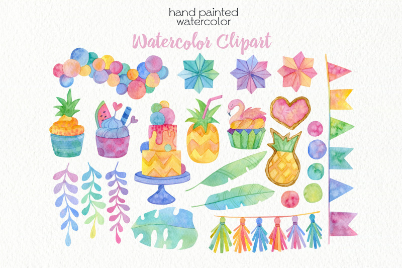 watercolor-flamingo-party-clipart-png-files