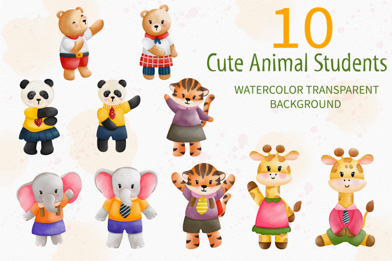 watercolor-back-to-school-and-animals-clipart