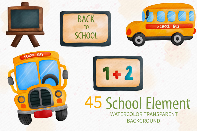 watercolor-back-to-school-and-animals-clipart