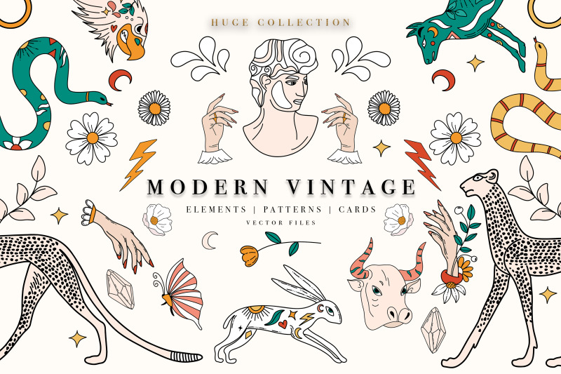 modern-vintage-vector-collection