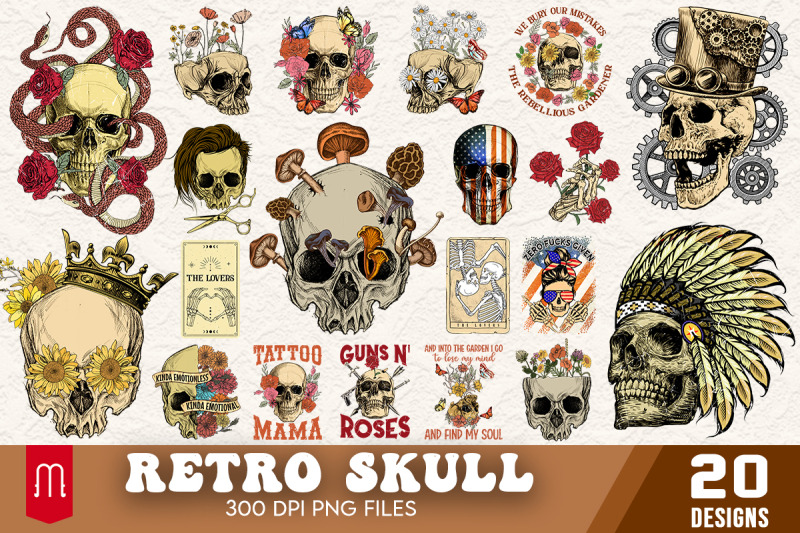 retro-skull-sublimation-bundle