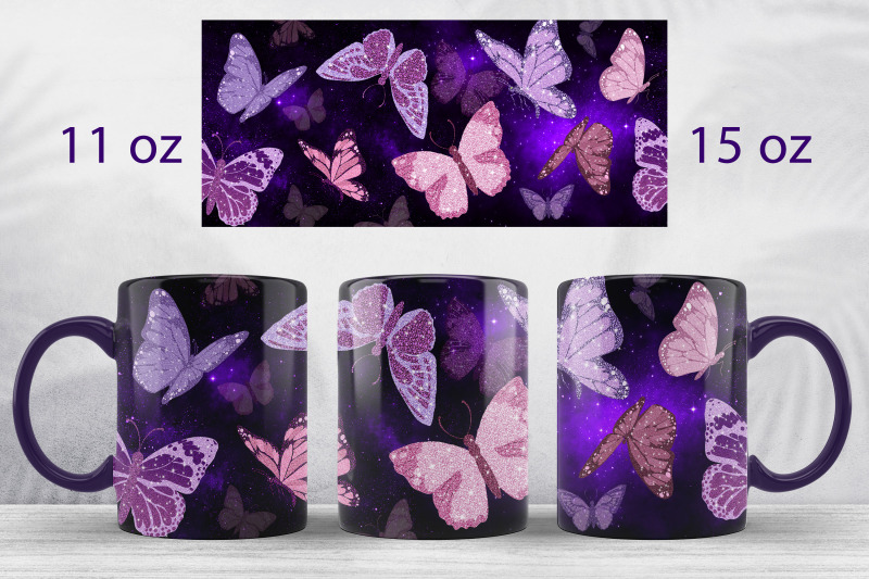 space-butterflies-mug-wrap-design-dark-mug-sublimation-png