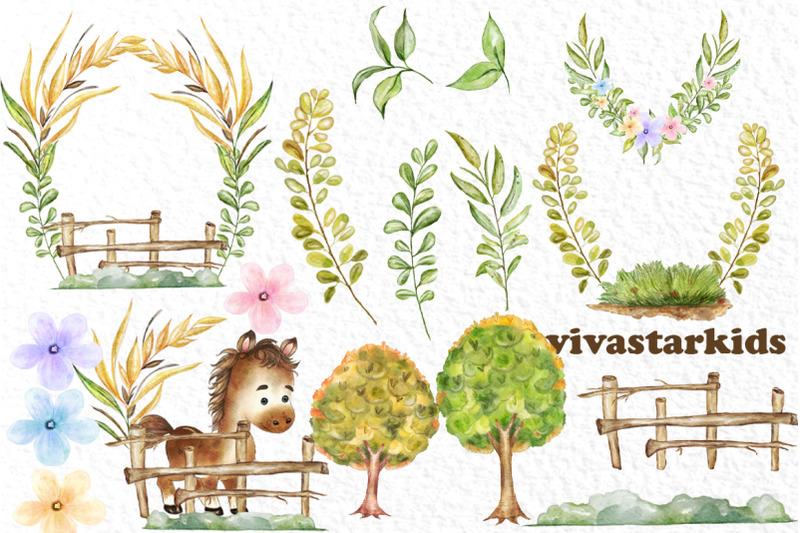 farm-animals-clipart-watercolor-animals-barnyard-animals