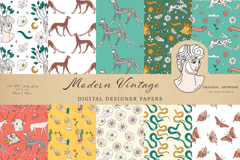 modern-vintage-vector-seamless-patterns