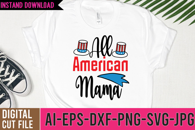 all-american-mama-svg-cut-file