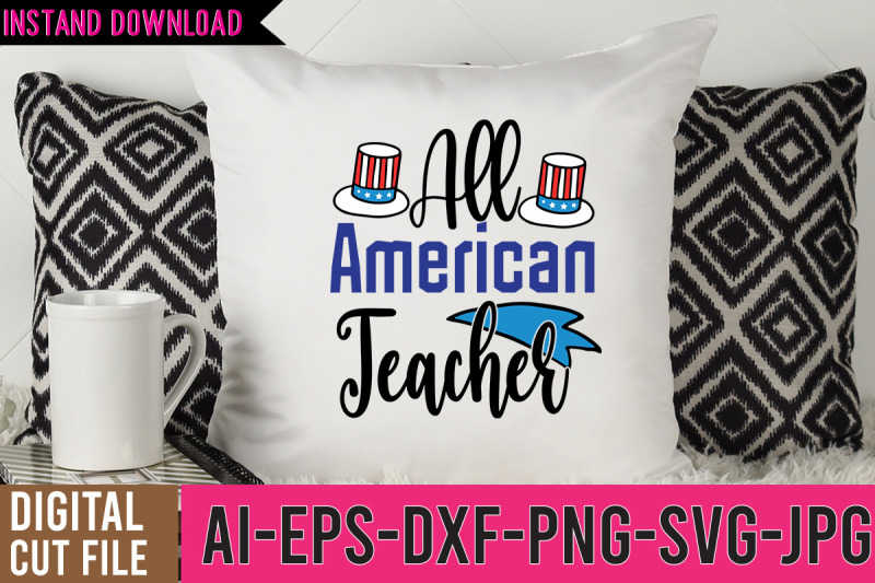 all-american-teacher-svg-cut-file-4th-of-july-svg