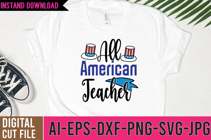 all-american-teacher-svg-cut-file-4th-of-july-svg