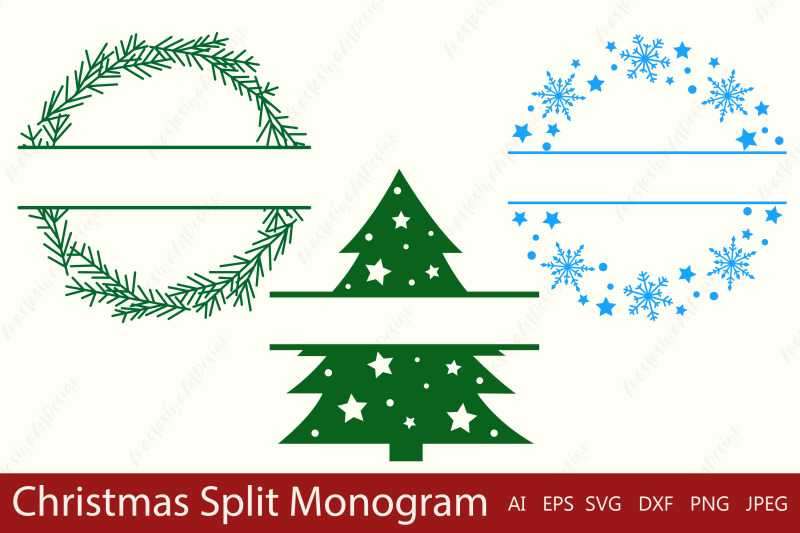 christmas-split-monogram-snowflake-christmas-tree-monogram