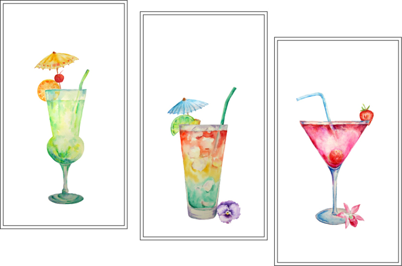 hand-painted-watercolour-cocktails