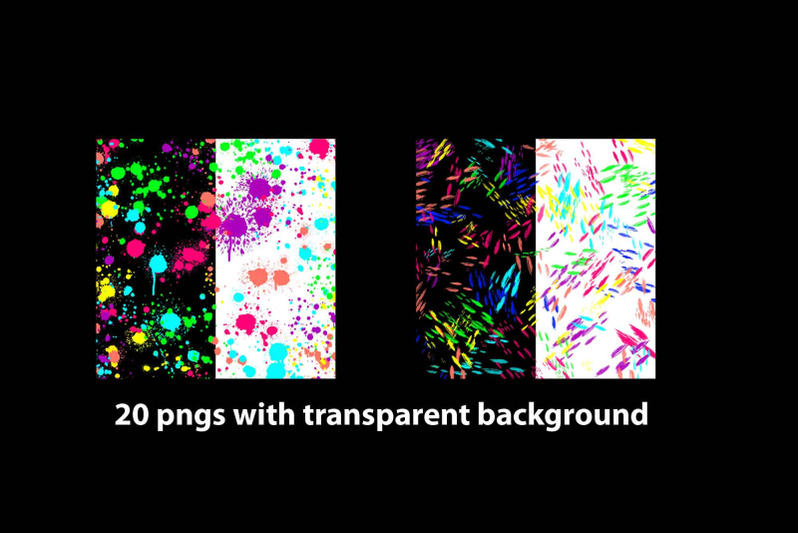neon-paint-splatters-overlays-clipart-png-paintball-drips