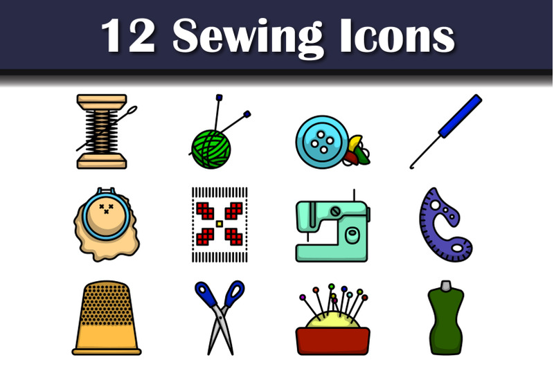 sewing-icon-set