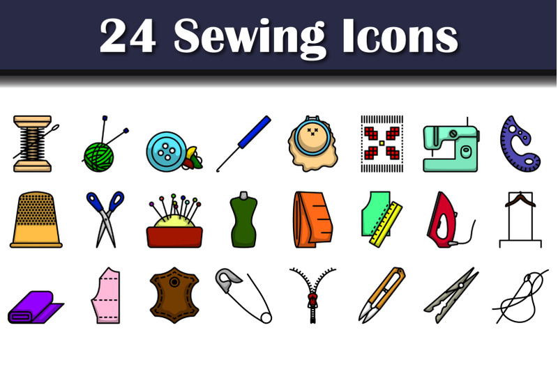 sewing-icon-set