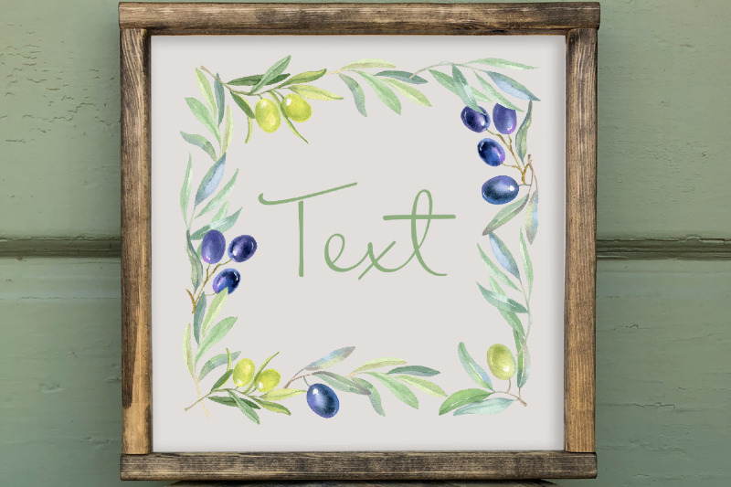 olive-wreath-clipart-watercolor-greenery-frame-clip-art-foliage-png