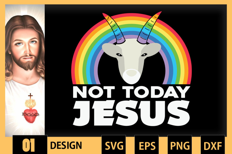 today-not-jesus-satan-goat-rainbow