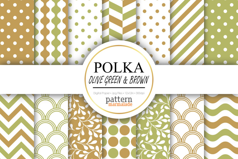 polka-olive-green-and-brown-digital-paper-bv060a