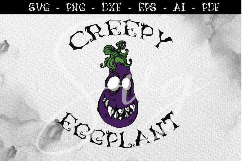 creepy-eggplant-vegetables-svg