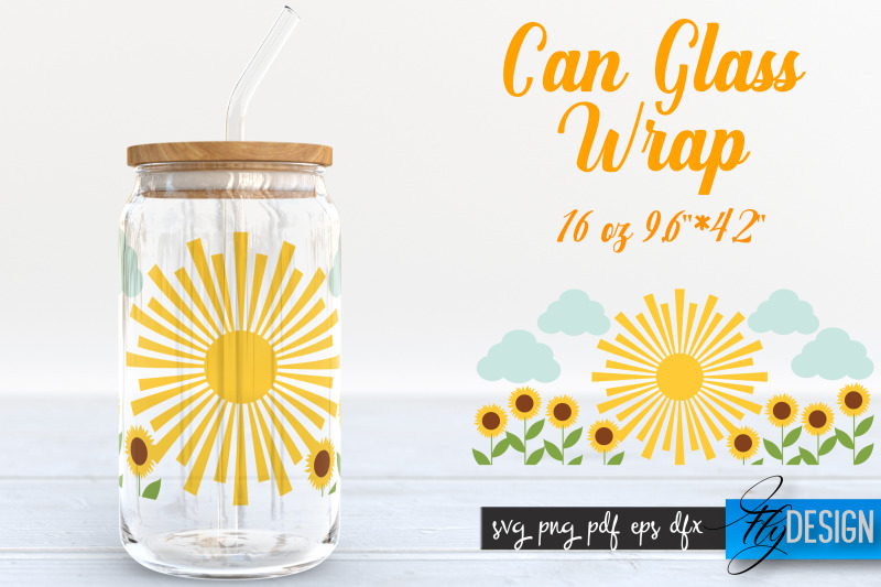 farmhouse-glass-can-wrap-svg-sun-and-sunflowers