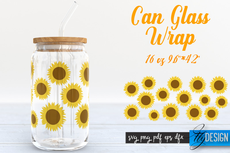 farmhouse-glass-can-wrap-svg-sunflower