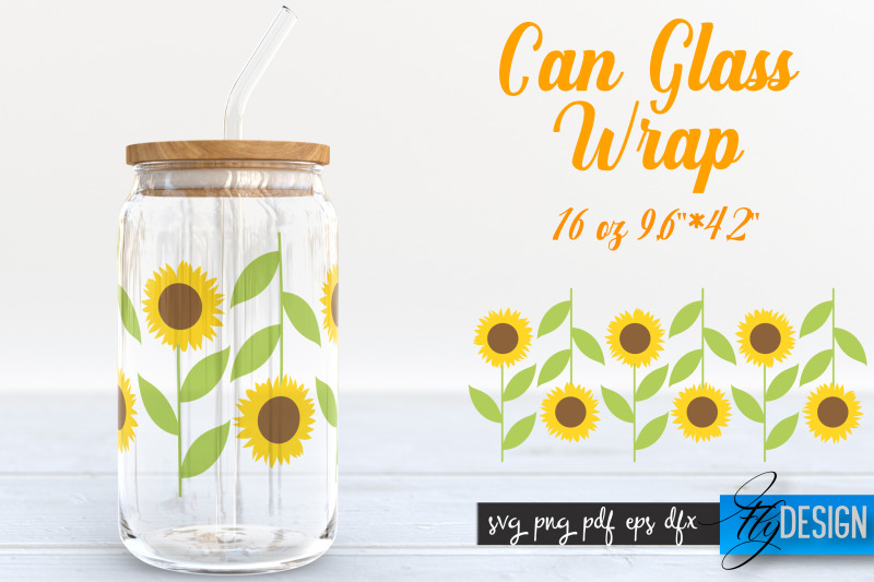 farmhouse-glass-can-wrap-svg-sunflowers