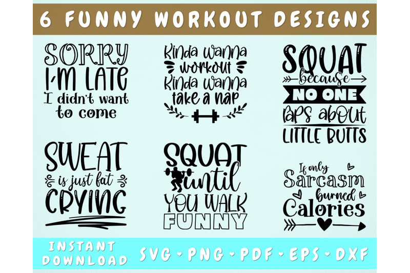 funny-workout-svg-bundle-6-designs-workout-quotes-svg-workout-shirt