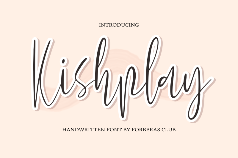 kishplay-handwritten-font