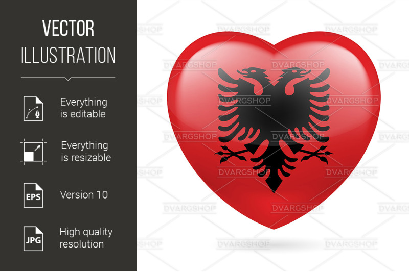 heart-icon-of-albania