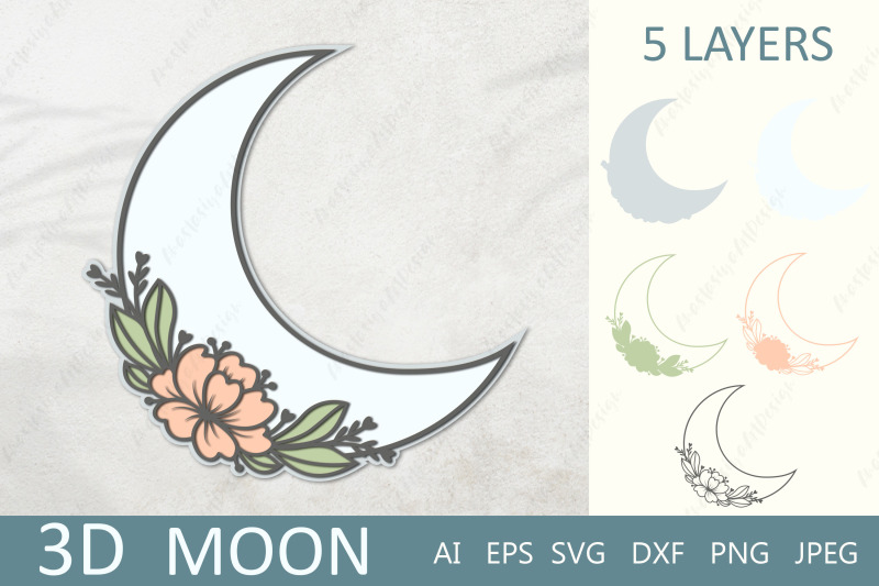 moon-3d-moon-with-flowers-layered-papercut-floral-moon-svg