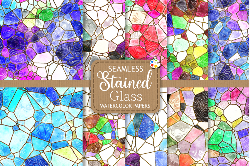 stained-glass-seamless-watercolor-papers