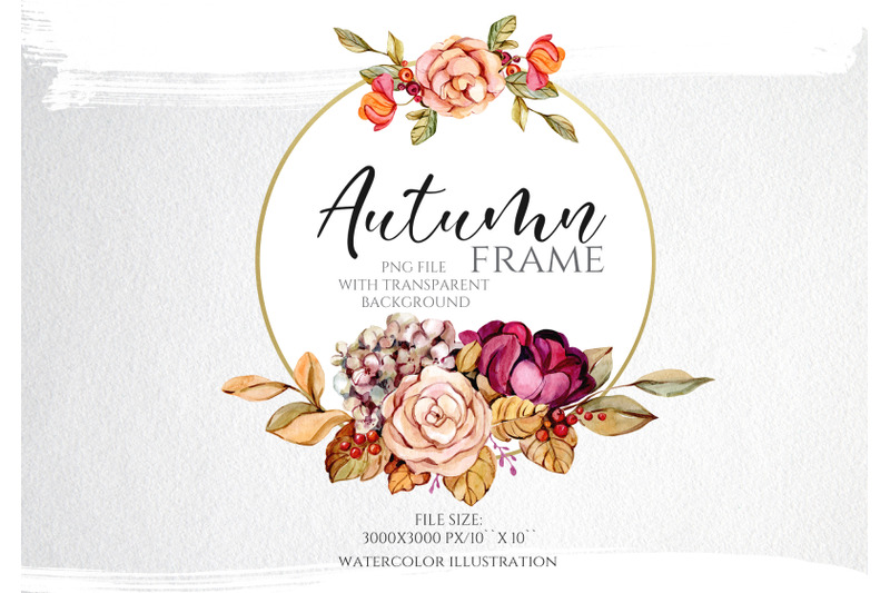 watercolor-autumn-frame