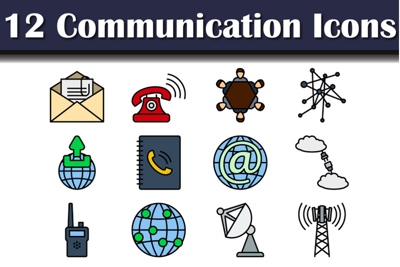 communication-icon-set